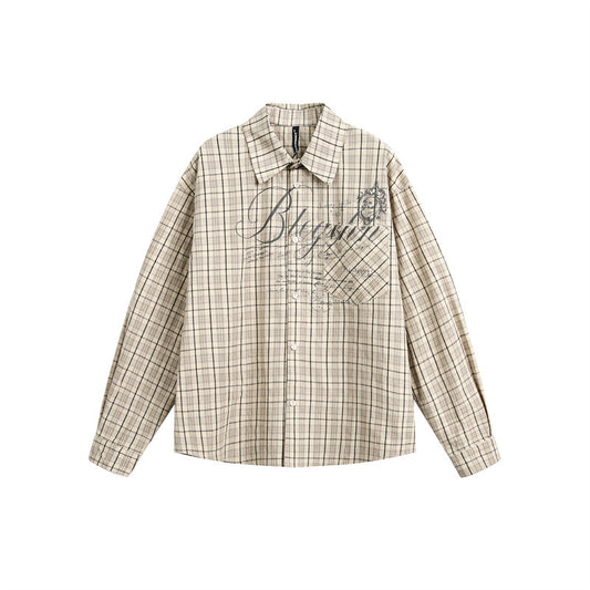 MilkMan Long Check Print Shirt