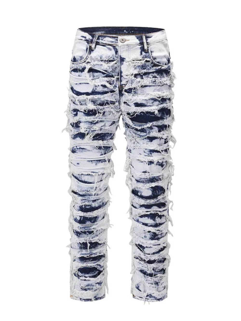 MilkMan Distressed Straight Jeans