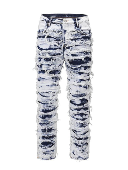 MilkMan Distressed Straight Jeans