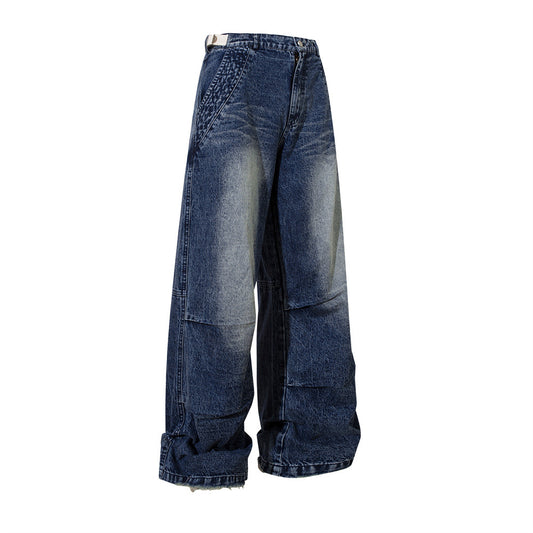MilkMan Printed Faded Jeans