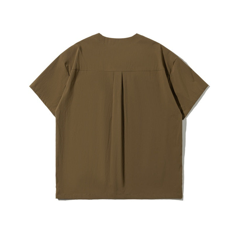 MilkMan Collarless Utility Shirt