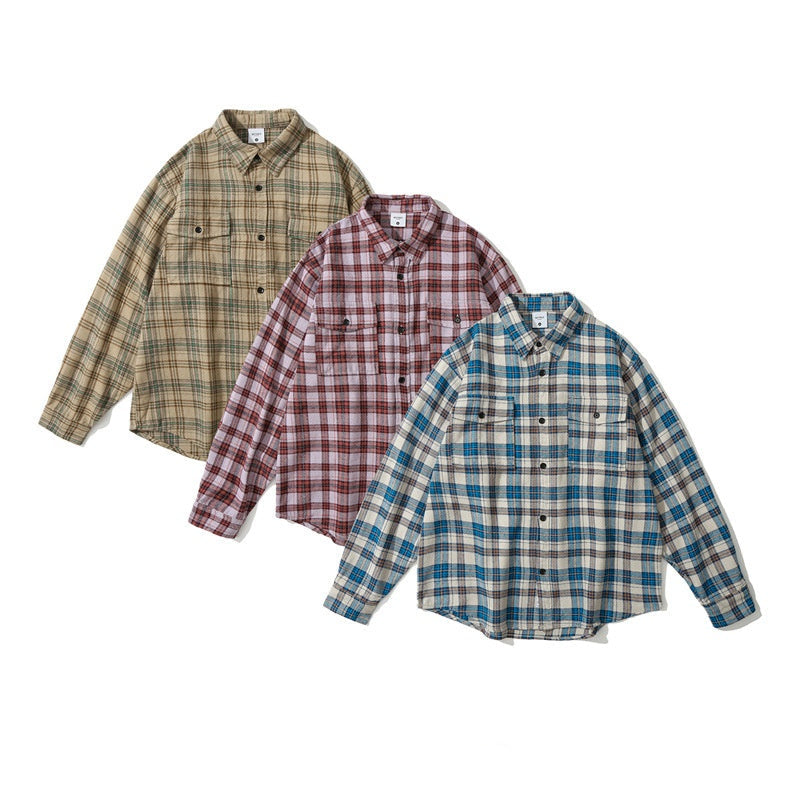 MilkMan Wide Plaid Shirt