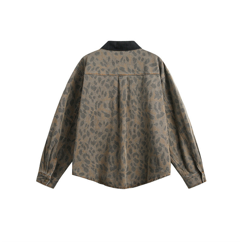 MilkMan Leopard Denim Shirt