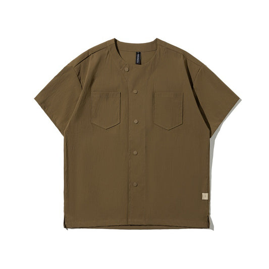 MilkMan Collarless Utility Shirt