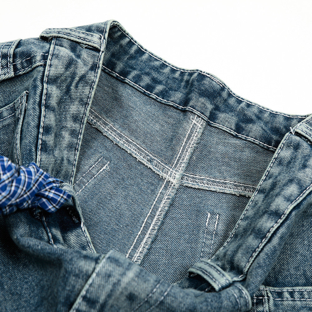MilkMan Belted Plaid Shorts