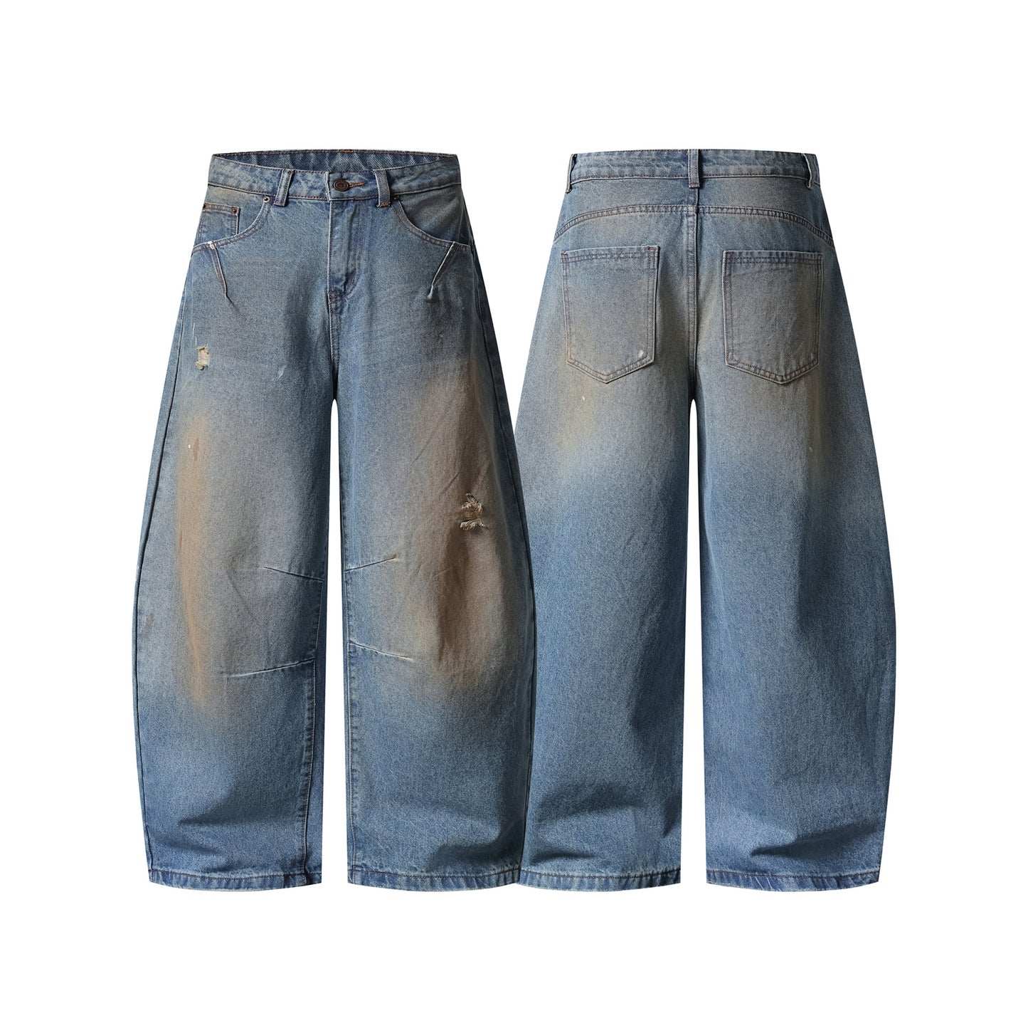 MilkMan Distressed Tapered Jeans