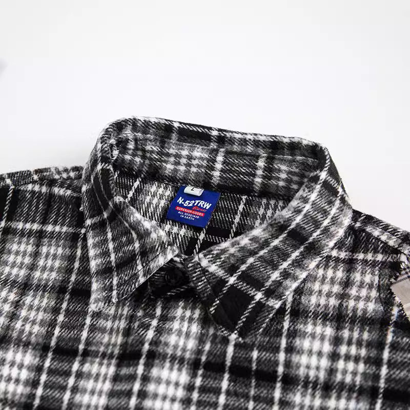 MilkMan Fringe Plaid Shirt