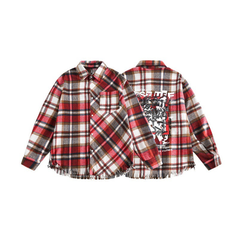MilkMan Red Fringe Shirt