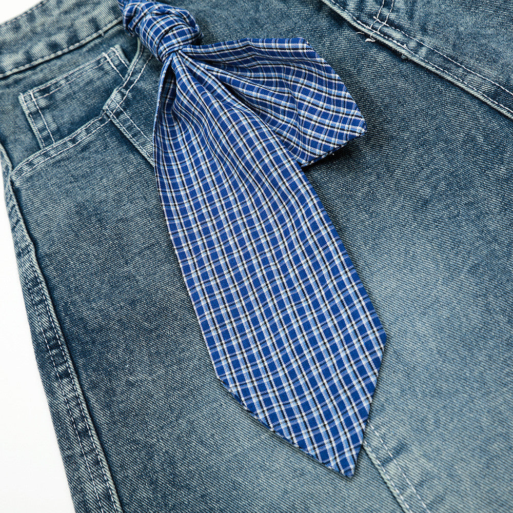 MilkMan Belted Plaid Shorts