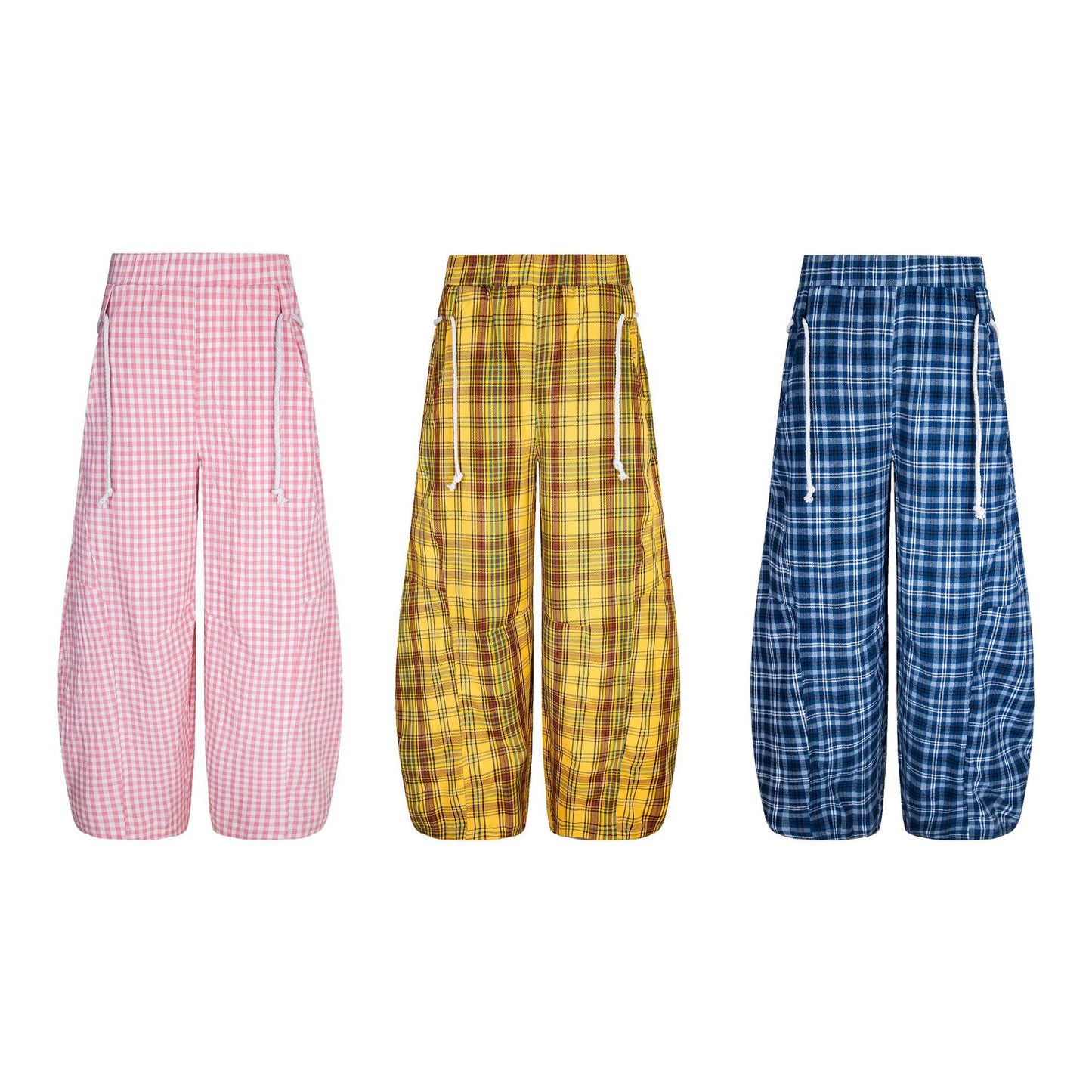 MilkMan Plaid Wide Trousers