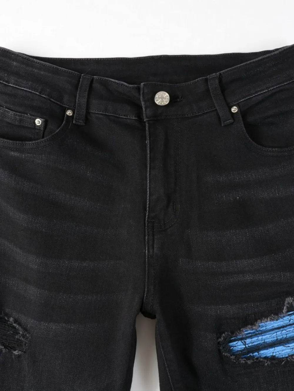 MilkMan Distressed Slim Jeans