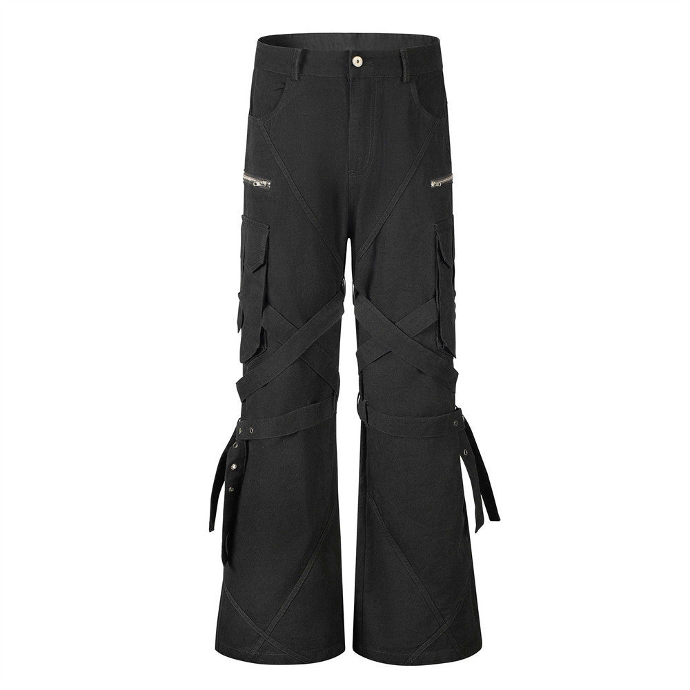 MilkMan Belted Flare Trousers