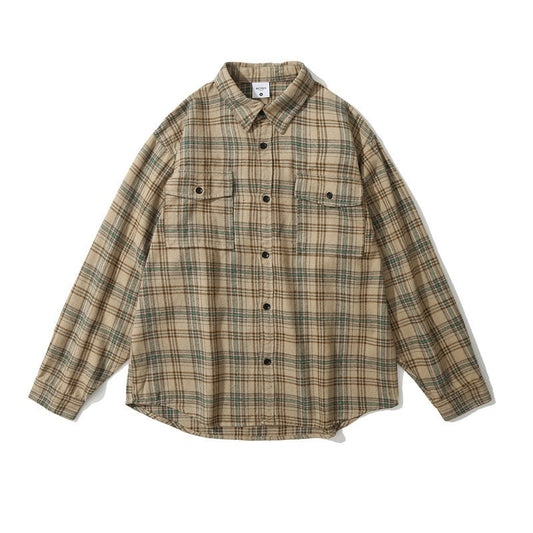MilkMan Wide Plaid Shirt