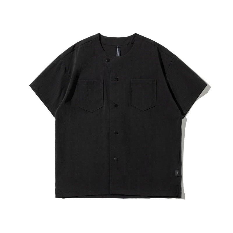 MilkMan Collarless Utility Shirt