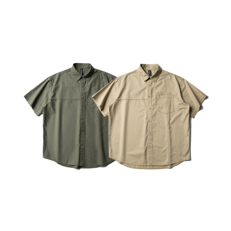 MilkMan Washed Patch Shirt