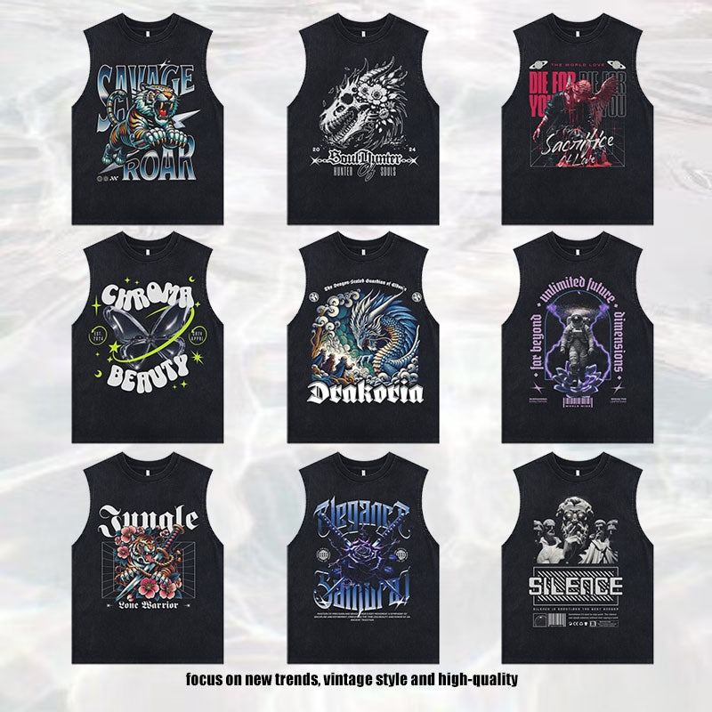 MilkMan Vintage Print Vest