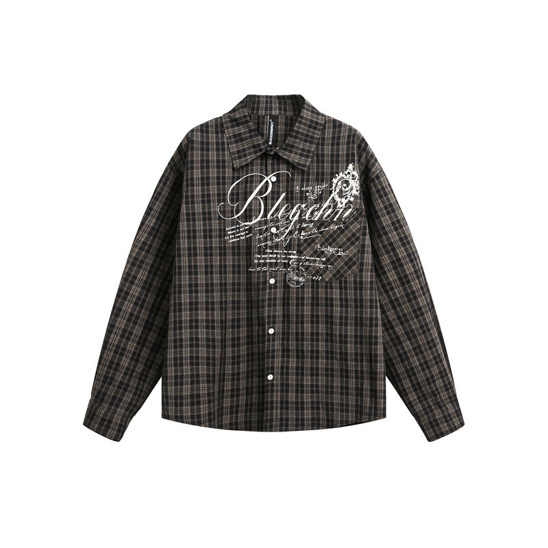 MilkMan Long Check Print Shirt