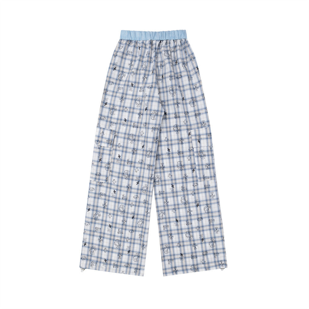 MilkMan Cartoon Plaid Pants