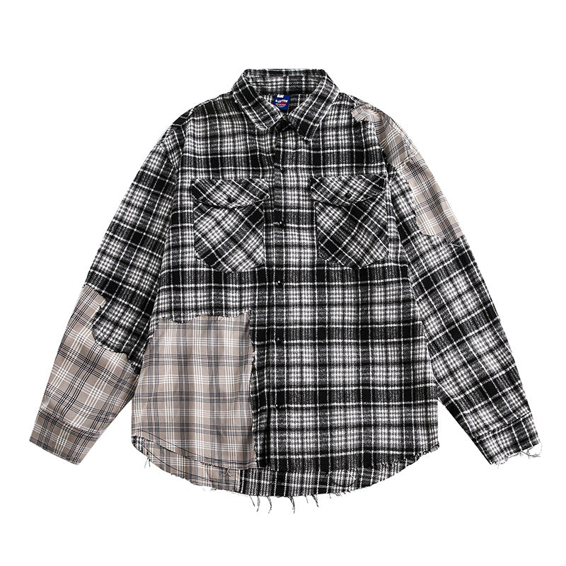 MilkMan Fringe Plaid Shirt