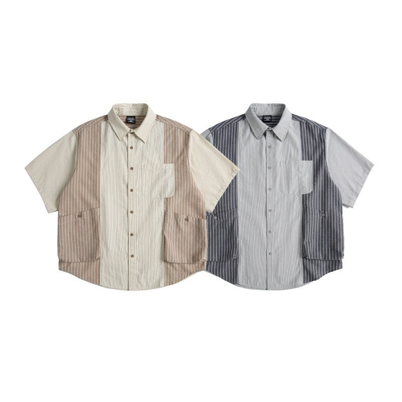 MilkMan Spliced Stripe Shirt