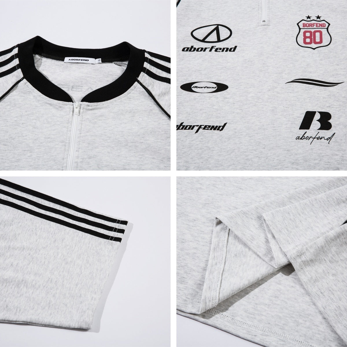 MilkMan Zip-Up Letter Tee