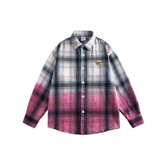 MilkMan Gradient Plaid Shirt