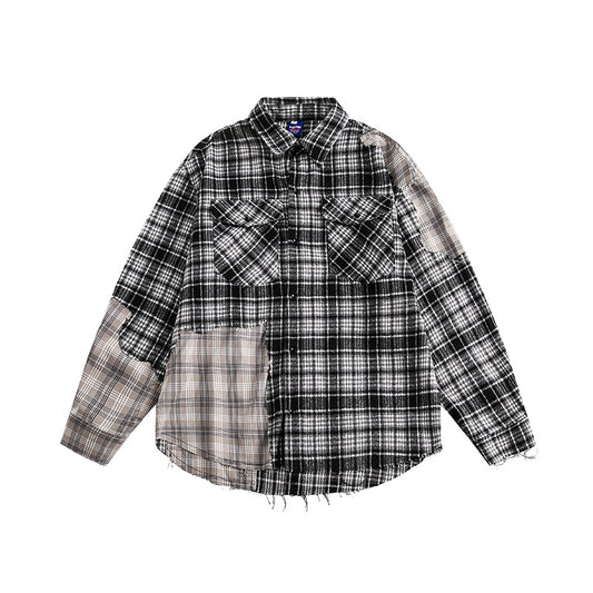 MilkMan Fringe Plaid Shirt