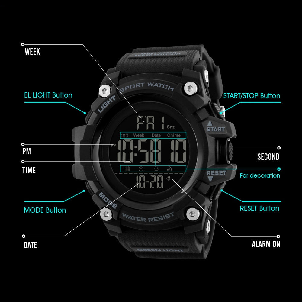 Reloj deportivo digital MilkMan: estilo funcional