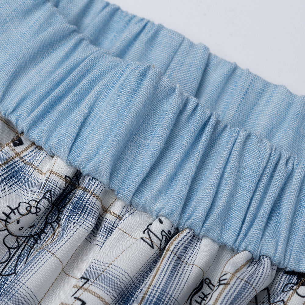 MilkMan Cartoon Plaid Pants