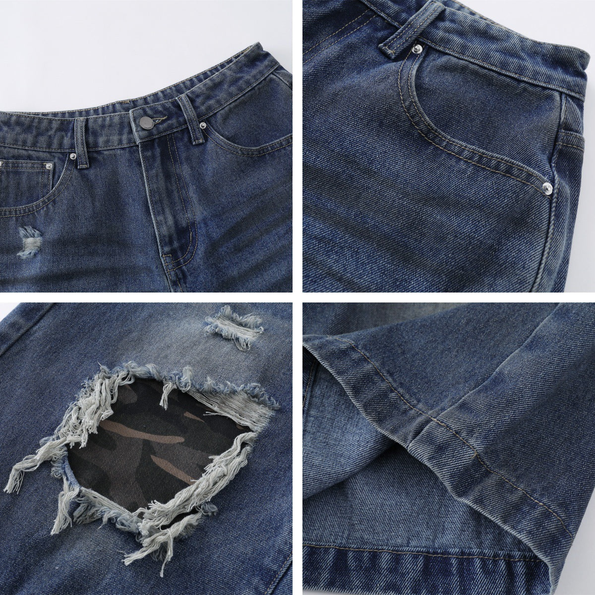 MilkMan Camo Distressed Jeans