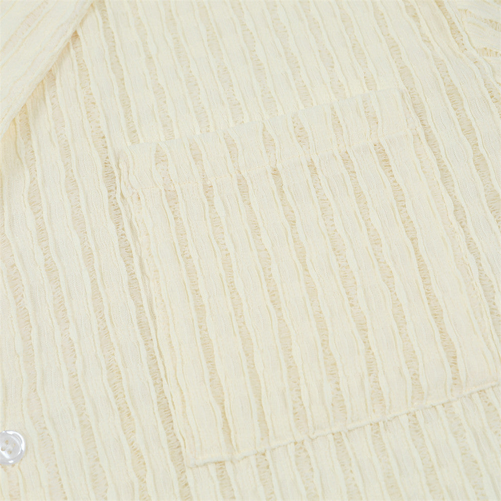 MilkMan Pleated Hollow Shirt