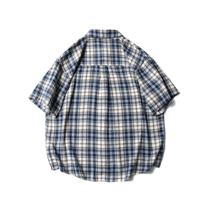 MilkMan Casual Patch Plaid Shirt