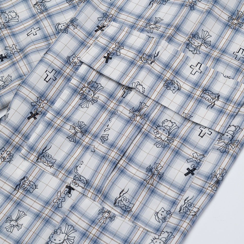 MilkMan Cartoon Plaid Pants