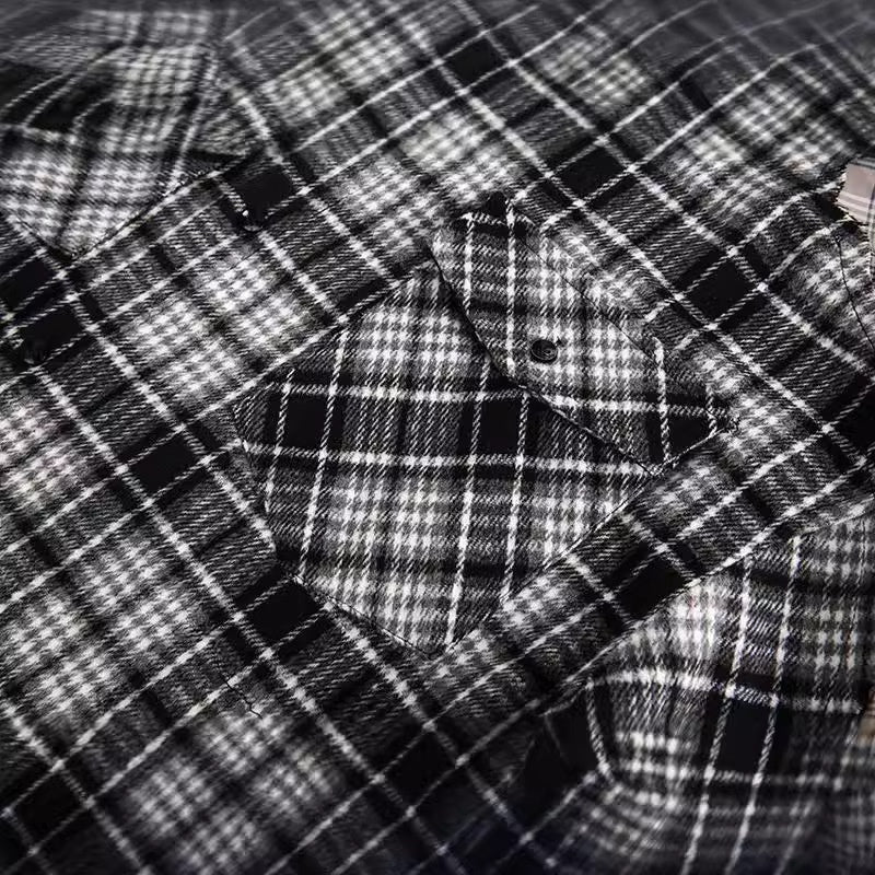 MilkMan Fringe Plaid Shirt