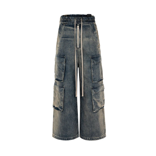 MilkMan Y2K Baggy Oversized Cargo Denim Pants