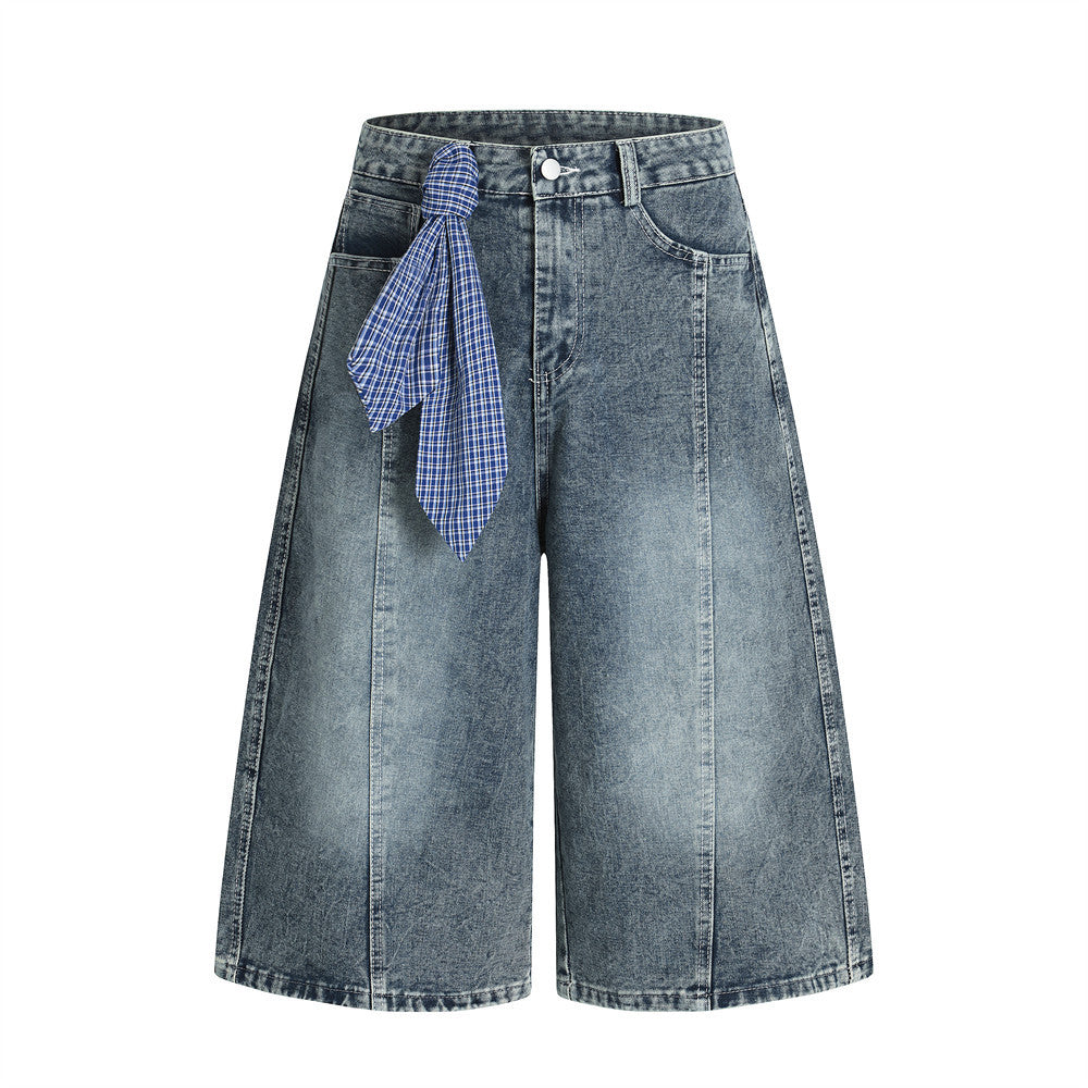 MilkMan Belted Plaid Shorts