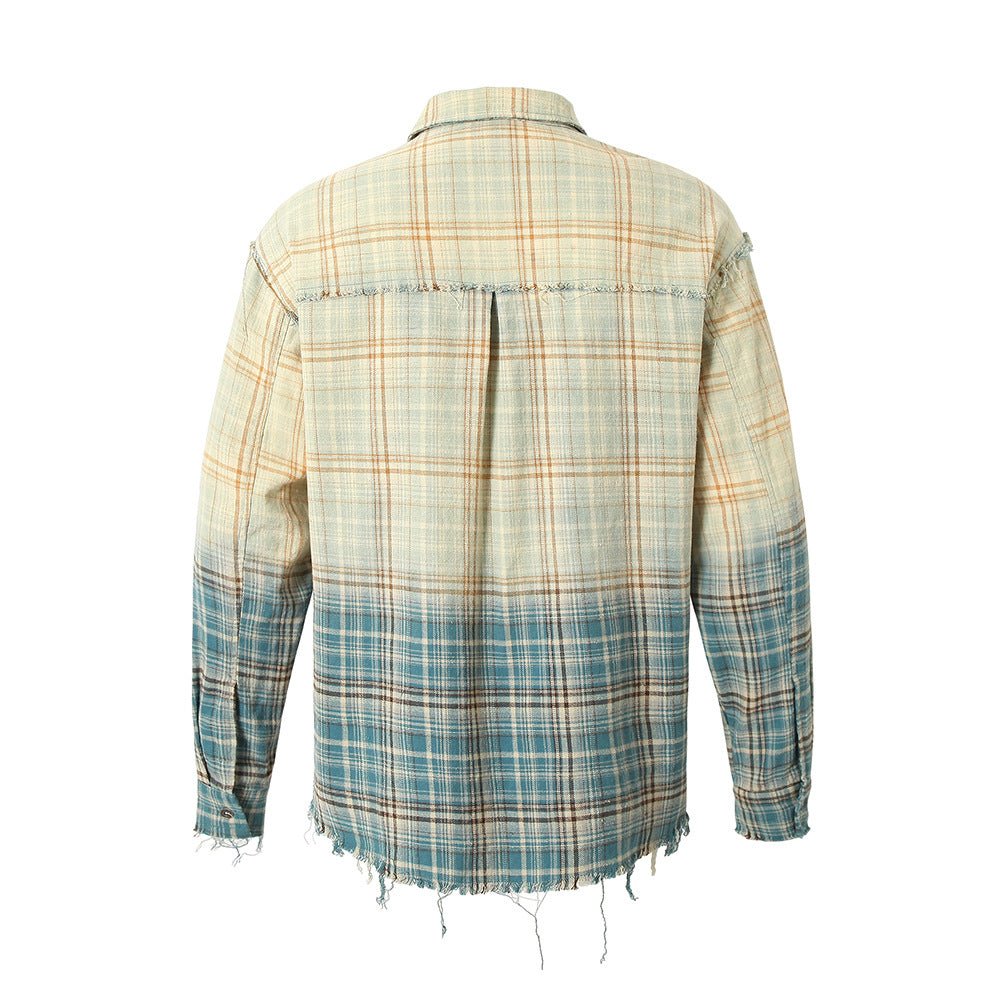 MilkMan Fray Plaid Shirt