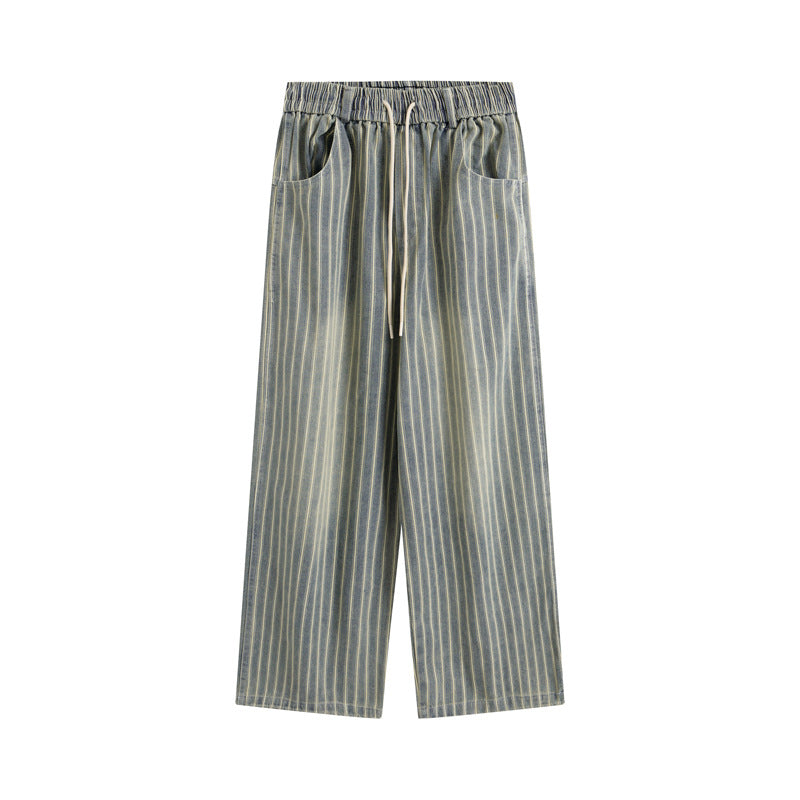 MilkMan Striped Washed Jeans