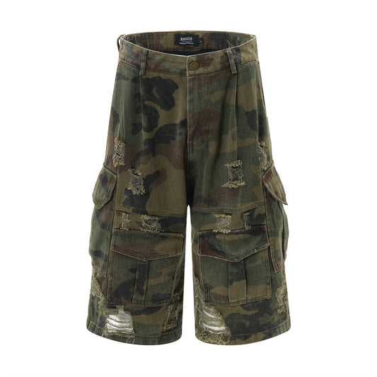 MilkMan Camo Fray Shorts
