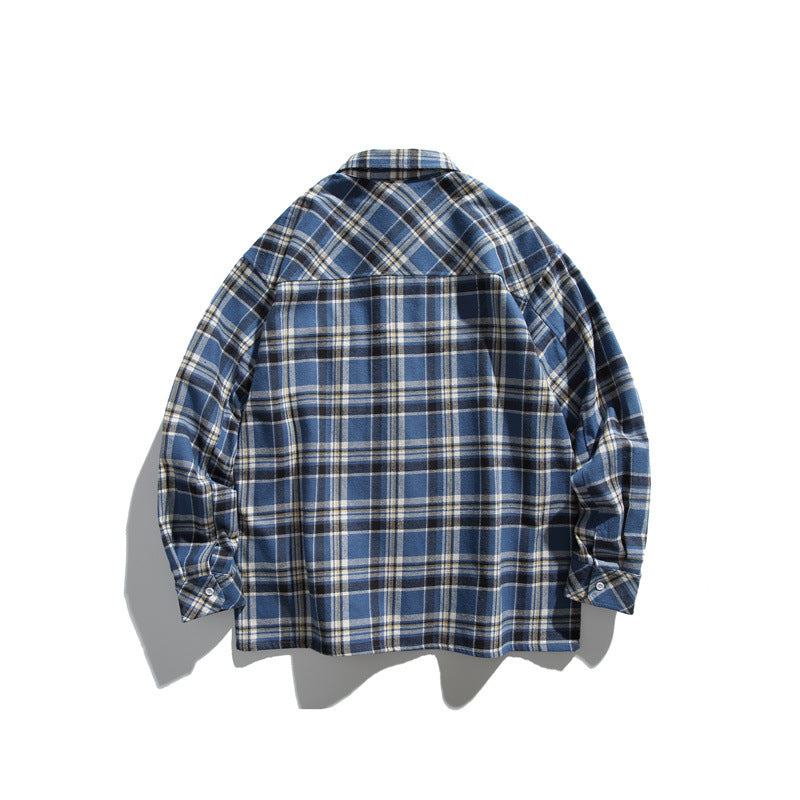 MilkMan Plaid Draped Shirt