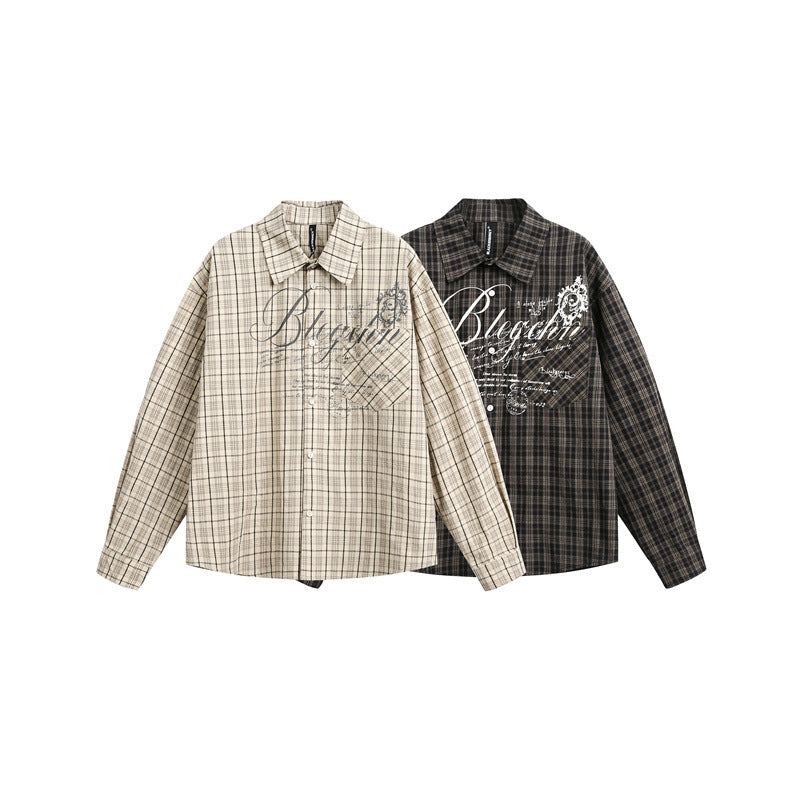 MilkMan Long Check Print Shirt