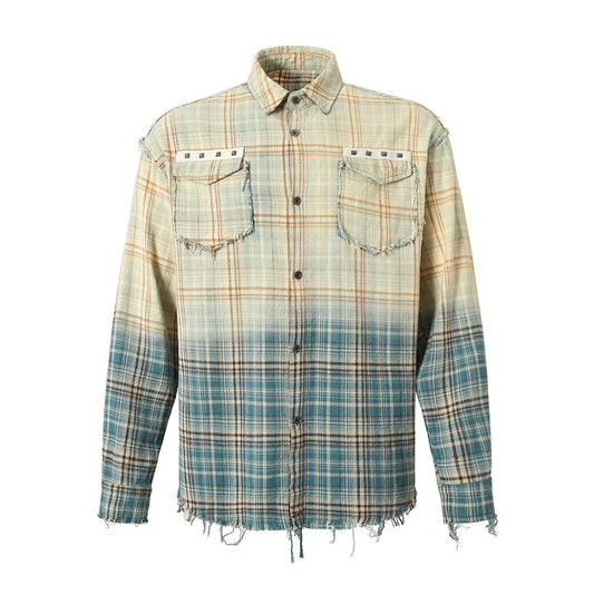 MilkMan Fray Plaid Shirt