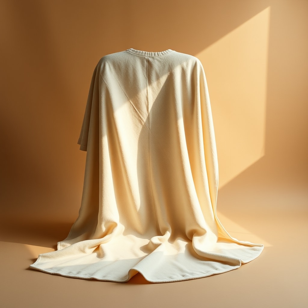 brushed cotton fleece draped study