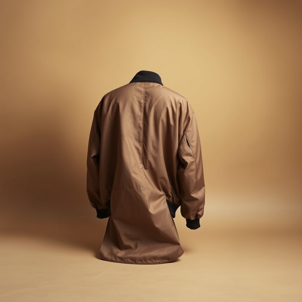 nylon bomber shell draped study
