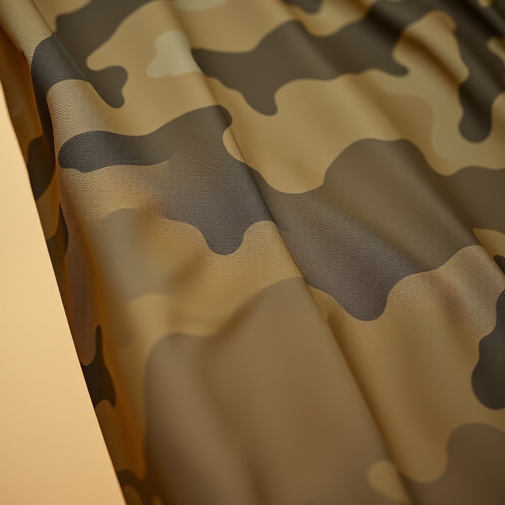 camo ripstop nylon macro study