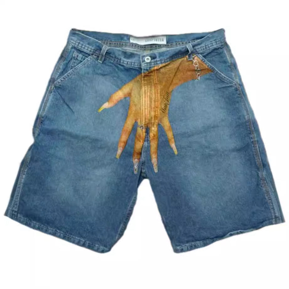 MilkMan Y2K Denim Shorts - Retro Streetwear