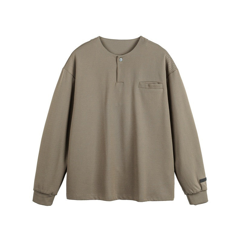 MilkMan Patch Henley Sweatshirt