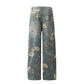 MilkMan Floral Wide Jeans