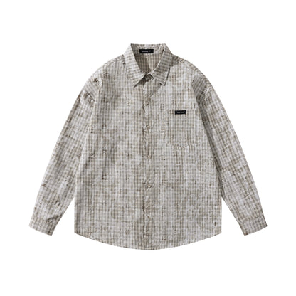 MilkMan Distressed Plaid Jacket