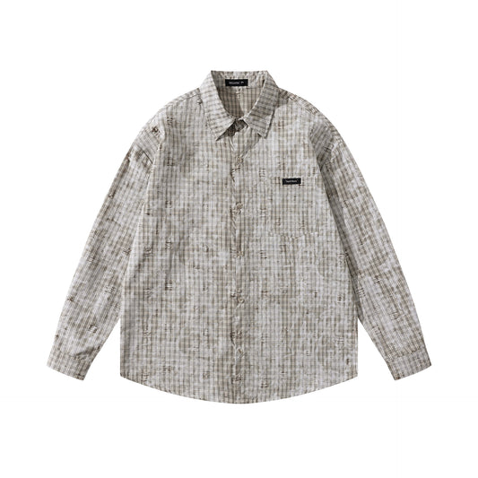 MilkMan Distressed Plaid Jacket